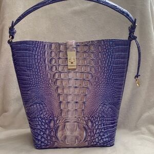 Brahmin Shira Very Peri Ombre NWOT with matching wallet.